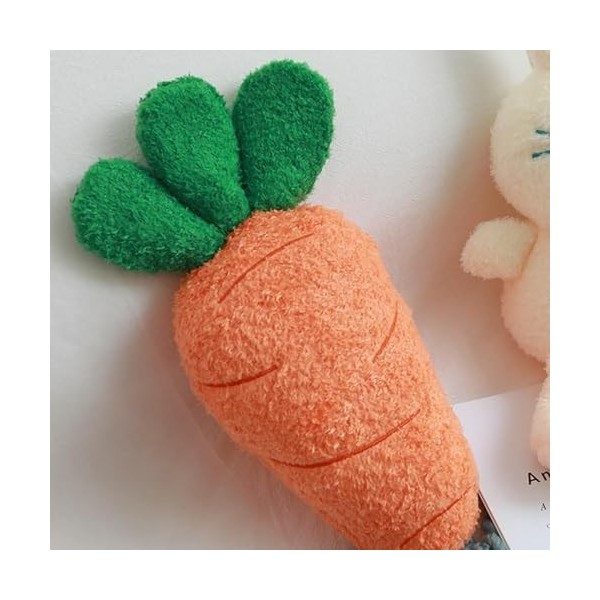 EacTEL Animal en Peluche Lapin Carotte poupée Lapin Peluche Jouet Dessin animé Lapin Peluche Cadeau pour Fille Anniversaire C