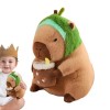 Besreey Peluche Capybara | Kawaii Peluches Capybara Jouet | Couvre-tête Amovible, Adorable Peluche Capybara, Jouet pour Adult