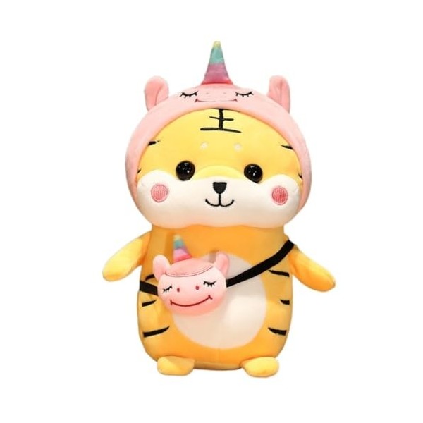 Jouet en Peluche Poupée en Peluche Petit Tigre, Animal transformé, Mascotte de lannée du Tigre, Cadeau de Nouvel an for Enfa