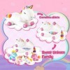 EUCOCO Peluche Licorne Cadeau Fille 3 4 5 6 Ans, Licorne Fille 3-8 Ans Enfants Fille 2 3 4 5 6 Ans Cadeau Anniversaire Fille 