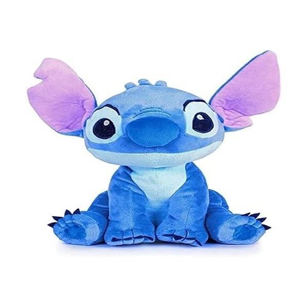 Play by Play - Peluche Stitch - Taille au choix - XXL 70 cm - XXXL 100 cm - XXL bleu - 33 cm