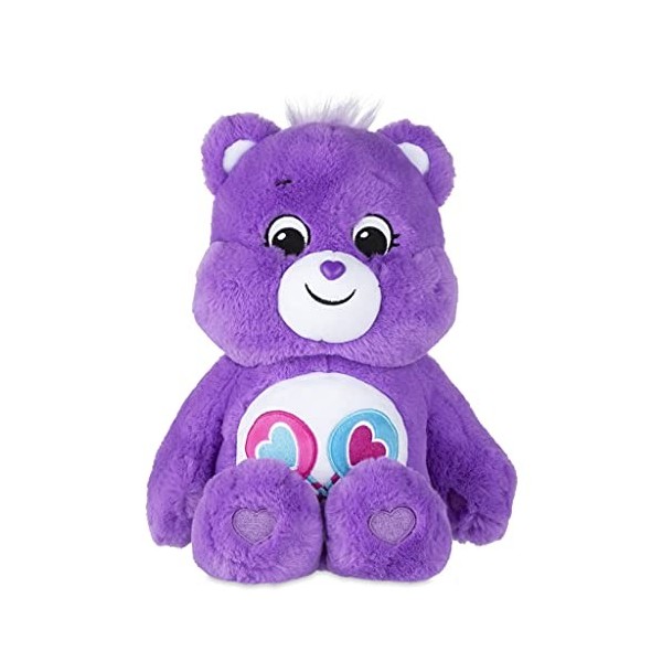 Splash Toys - Ours en Peluche Bisounours - Ours Tout Doux à câliner - Violet - 30 cm