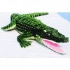 100 cm - Peluche crocodile verte - Grand coussin en peluche