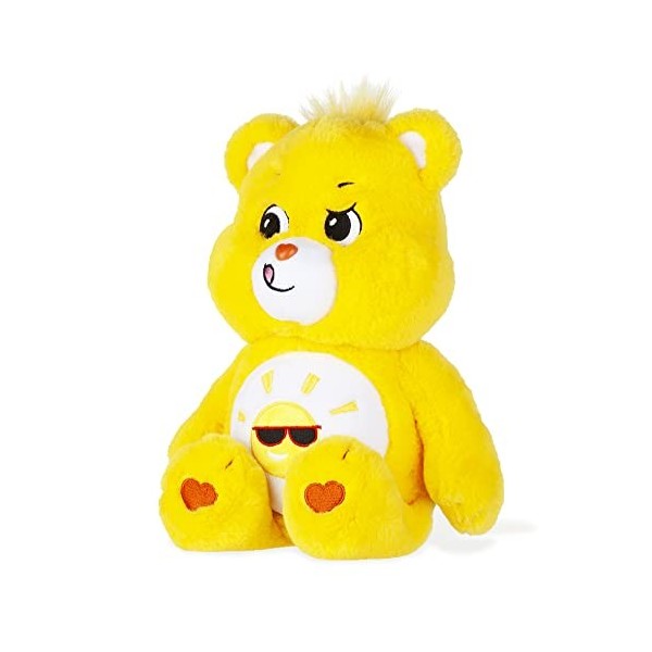 Care Bears 22087 14 inch Medium Plush Funshine Bear, Collectable Cute Plush Toy, Cuddly Toys for Children, Soft Toys for Girl