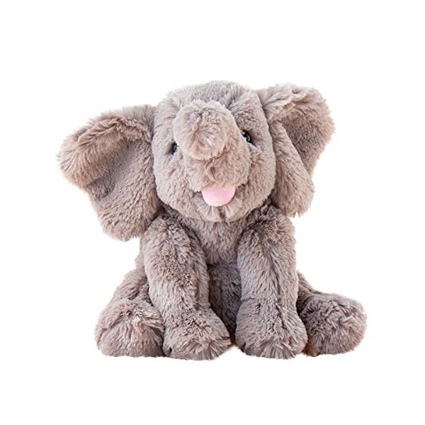 Hopearl Adorable Peluche Veau Éléphant Jouet Floppy Elephish Ultra Soft Stuffed Animal pour Garçons Filles Enfants Tout-Petit