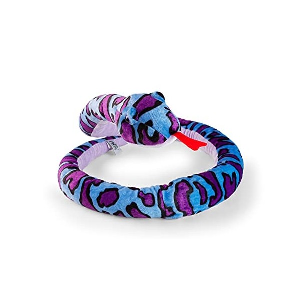 Mollis Molli Toys Serpent Snake Doudou 200 cm – Peluche développée en Suède Violet 