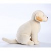 Labrador Retriever Chien en Peluche Simulation danimaux - Réaliste et réaliste Doux Fait à la Main Chien Assis en Peluche Ch