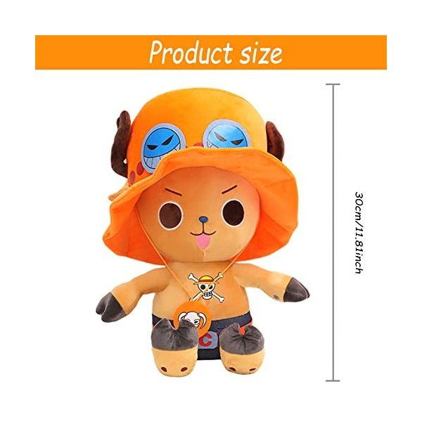 Simmpu Tony Chopper Jouets,Peluche Bébé Interactive,Tony Chopper Rempli de Coton PP Peluche Douce Enfants Bébé Filles Garçons