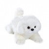 CU-MATE Maltese Stuffed Animal Simulation Dog -Realistic & Lifelike Soft Handmade Lying Dog Plush Toy Puppy -Present Gift for
