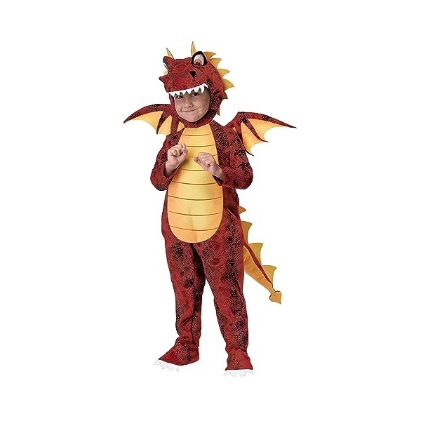 Déguisement de dragon rouge pour garçon 4-6 ans