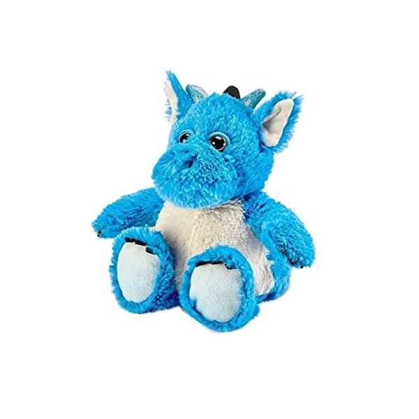 warmies Peluche Dragon Bleu entièrement Lavable au Micro-Ondes