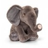 Keel Toys KEELECO - Peluche 100% recyclée - Jouet écologique pour Enfant - Peluche Eléphant 45cm - SE1031