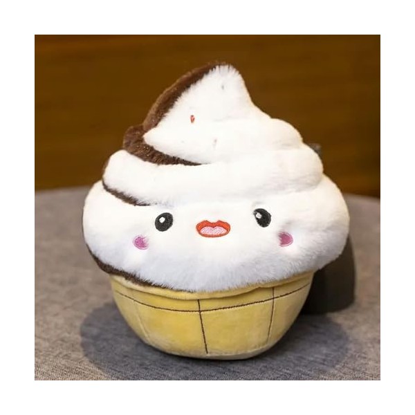 NOpinz Nouveau Gâteau Fourré en Peluche Fraise Fruits Muffin Forme Jouet en Peluche Mignon Snack Décoration Fête Enfants Cade