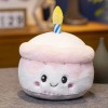 NOpinz Nouveau Gâteau Fourré en Peluche Fraise Fruits Muffin Forme Jouet en Peluche Mignon Snack Décoration Fête Enfants Cade