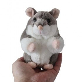 Jouet en Peluche simulé, Ours doré Gris, Chinchilla Hamster, poupée Douce et Mignonne, Cadeaux daccompagnement for la décora