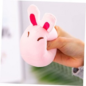 RUNROTOO 1 Jeu Poupée Lapin Moj Moj Joli Lapin en Peluche Porte-clés en Peluche Lannée De La Statue du Lapin Peluches De Cha