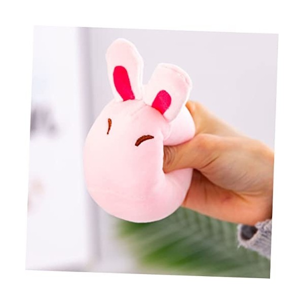 RUNROTOO 1 Jeu Poupée Lapin Moj Moj Joli Lapin en Peluche Porte-clés en Peluche Lannée De La Statue du Lapin Peluches De Cha