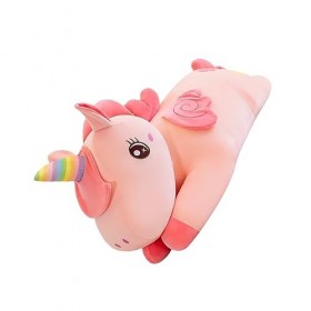 ERINGOGO Oreiller Licorne Jouet Câlin en Peluche Oreiller Animaux Jouets Coussin Rembourré Moi, Moche Et Méchant en Peluche O