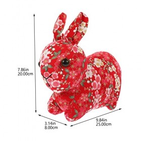 Toyvian 2 Pièces Année du Lapin Mascotte Décorations De Maison pour La Maison en Peluche Jouet Bidoof Peluche Animaux Jouets 
