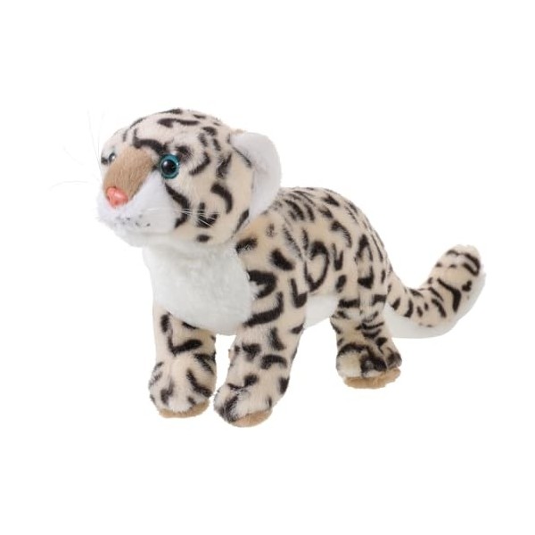 Totority Jouet De Léopard des Neiges Simulé Animaux en Peluche Jouets Décoration De La Maison Canapé en Peluche Léopard des N