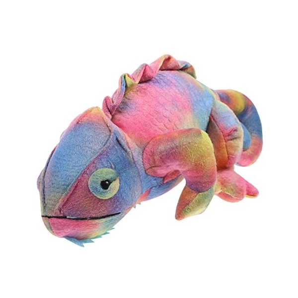 KOMBIUDA Imitation dune poupée lézard caméléon Peluche Doudou rempli de lézard Jouets en peluche Jouets en peluche pour bébé