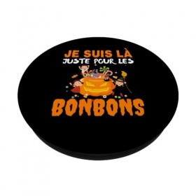 Je Suis Là Pour Les Bonbons Halloween Fête Horreur Cadeau PopSockets PopGrip Interchangeable