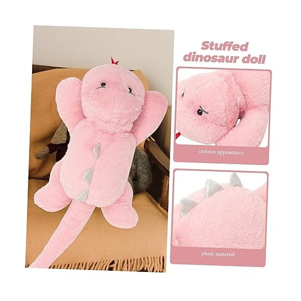 VICASKY Serpent Dinosaure Poupée en Peluche Serpent Dinosaure Poupée Oreiller Lit Oreillers Animaux en Peluche Jouets Décor A