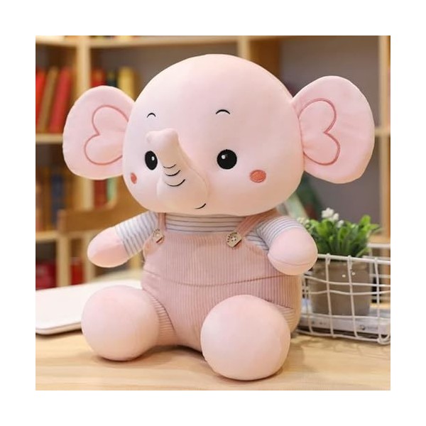 SaruEL Éléphant Peluche Jouet décoratif Peluche Animal Oreiller Peluche Coussin poupée Enfants Fille Cadeaux 32cm 1