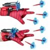 Lot de 2 Gant de Lanceur Spiderman, Gant de Cosplay en Plastique pour Enfants, Jouets de Poignet Lanceur de Héros, Jouets de 