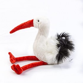 Teddys Rothenburg Doudou Cigogne 39 cm Cigogne pour la naissance Bébé Peluche