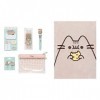 Grupo Erik - Set de Papeterie Pusheen Foodie Collection & Erik® Carnet de notes Pusheen, Couverture en Peluche | Bullet Journ