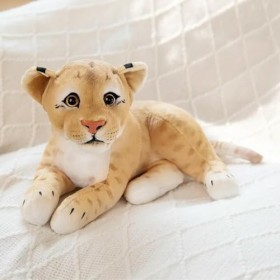 GagaLu Jouets en Peluche réalistes Lion, Tigre et léopard, poupées Mignonnes remplies de Peluches animales, Cadeaux de décora
