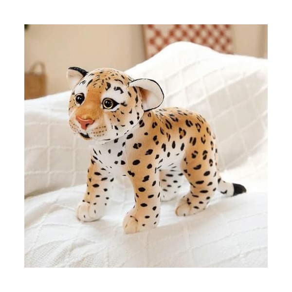 GagaLu Jouets en Peluche réalistes Lion, Tigre et léopard, poupées Mignonnes remplies de Peluches animales, Cadeaux de décora
