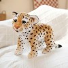 GagaLu Jouets en Peluche réalistes Lion, Tigre et léopard, poupées Mignonnes remplies de Peluches animales, Cadeaux de décora