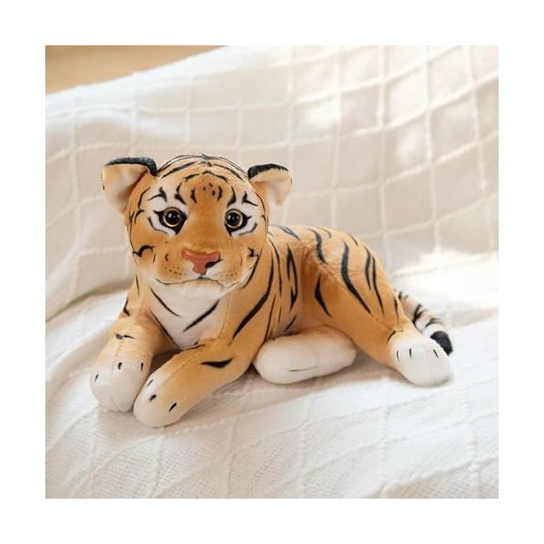 GagaLu Jouets en Peluche réalistes Lion, Tigre et léopard, poupées Mignonnes remplies de Peluches animales, Cadeaux de décora