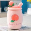 Bubble Milk Tea Cup Géant Peluche Jouet Kawaii Fruit Milk Tea Kids Peluche Poupée Oreiller Doux Cadeau D’Anniversaire pour Pe