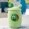 Bubble Milk Tea Cup Géant Peluche Jouet Kawaii Fruit Milk Tea Kids Peluche Poupée Oreiller Doux Cadeau D’Anniversaire pour Pe
