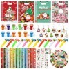 Lot de 120 petits cadeaux de Noël pour enfants, accessoires de calendrier de lAvent, jouets pour sacs à bonbons de Noël, cad