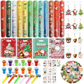 Lot de 120 petits cadeaux de Noël pour enfants, accessoires de calendrier de lAvent, jouets pour sacs à bonbons de Noël, cad
