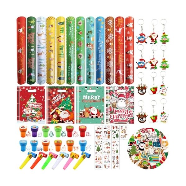 Lot de 120 petits cadeaux de Noël pour enfants, accessoires de calendrier de lAvent, jouets pour sacs à bonbons de Noël, cad