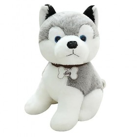 Katutude Chien en Peluche Doux Et Réaliste, Chiot Jouets en Peluche Animaux Chien en Peluche pour Enfants Simulation Peluche 