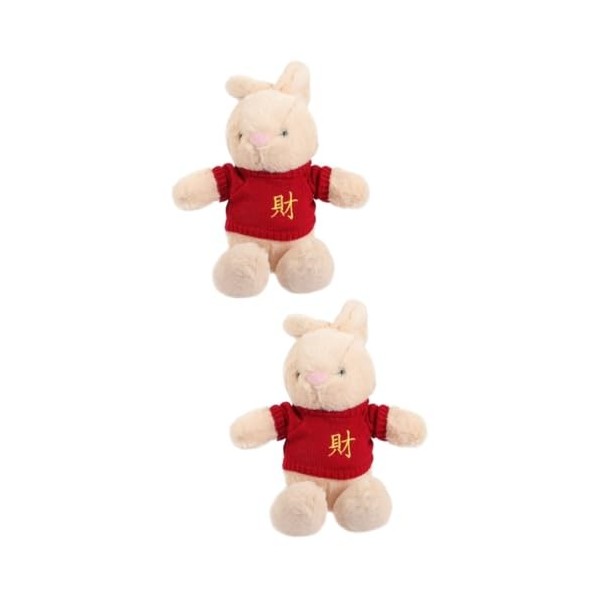 Toyvian 2 Pièces Lapin en Peluche Cochon en Peluche Peluche Themberchaud Peluche Lapin en Peluche Lapin Enfant Jouets Peluche