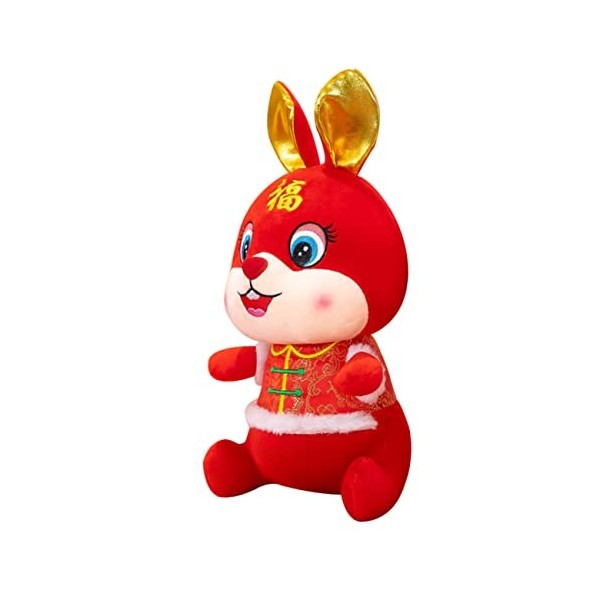 ibasenice Bouton Tang Costume Lapin Cadeau De Jouet en Peluche De Lapin en Peluche Année De La Poupée Lapin Année des Poupées