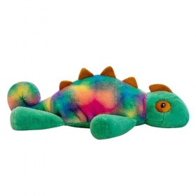 IUPPA Peluche Caméléon, Jouet en Peluche Caméléon À Fourrure, Oreiller en Peluche De Lézard Coloré pour Chambre denfant
