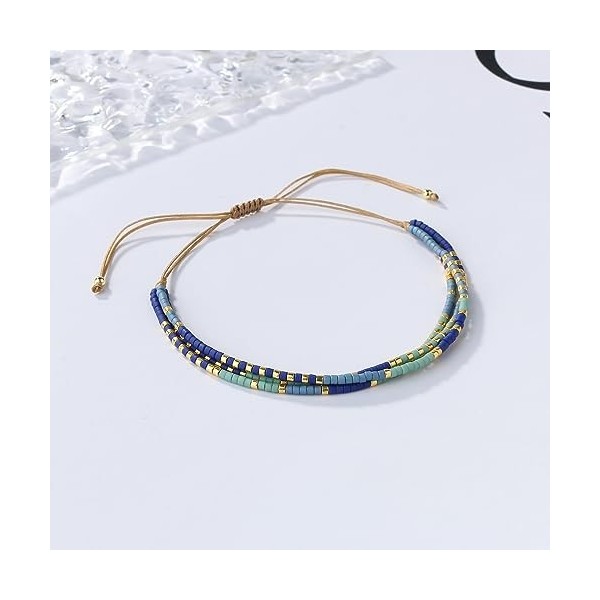 C·QUAN CHI Ata Yuki Executives Beads Bangle Bracelets Bracelets En Cuir Bracelets Faits À La Main Bijoux Pour Femmes Bo00-Chi