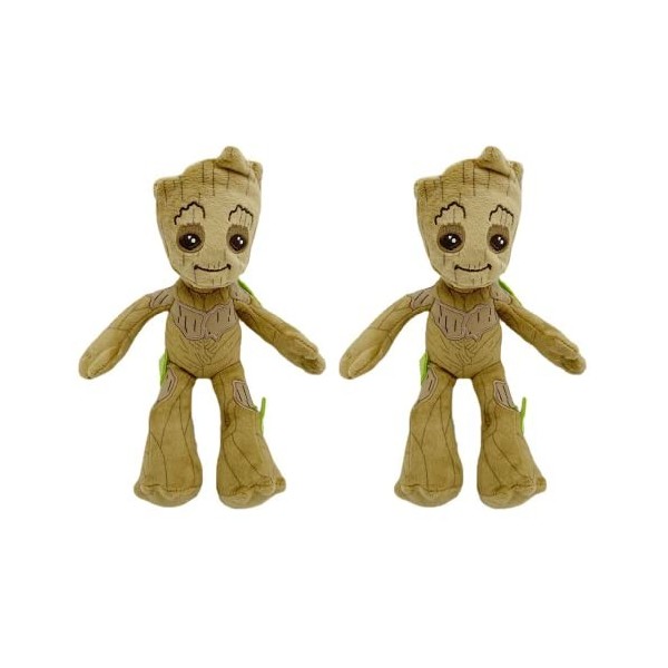 Pethuel Groot Peluche 22 cm Jouet Groot Arbre Peluche Groot Peluche + Groot Keychain 4 pièces Groot Baby Porte-clés A 