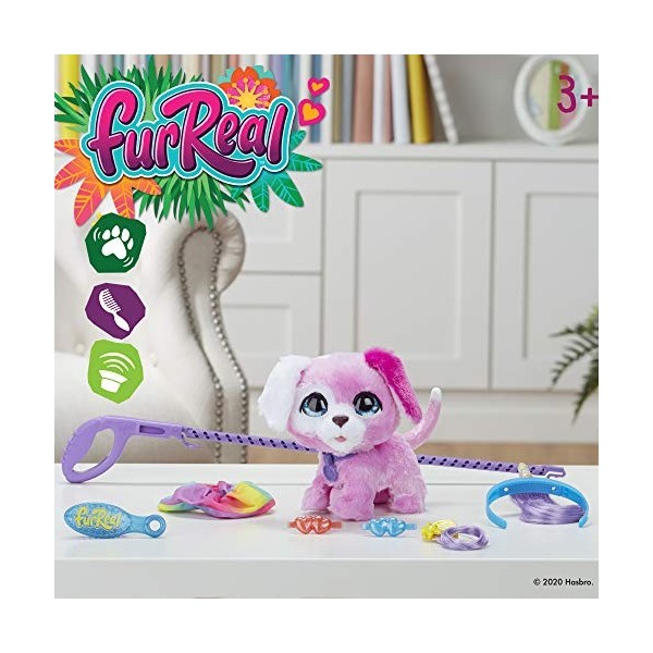 FurReal Friends - Peluche Interactive Glamalots, Mon chien stylé, à partir de 4 ans