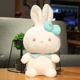 NURCIX Peluche 40Cm Petit Lapin Mignon Peluche Oreiller Peluche Jouet Peluche Décoration De Chambre Ornement Vacances Cadeau 