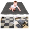 TSLBW Lot de 12 tapis de jeu en mousse 30 x 30 x 1 cm - Tapis de jeu puzzle pour enfants - Tapis de jeu en peluche douce avec