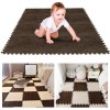 TSLBW Lot de 12 tapis de jeu en mousse 30 x 30 x 1 cm - Tapis de jeu puzzle pour enfants - Tapis de jeu en peluche douce avec